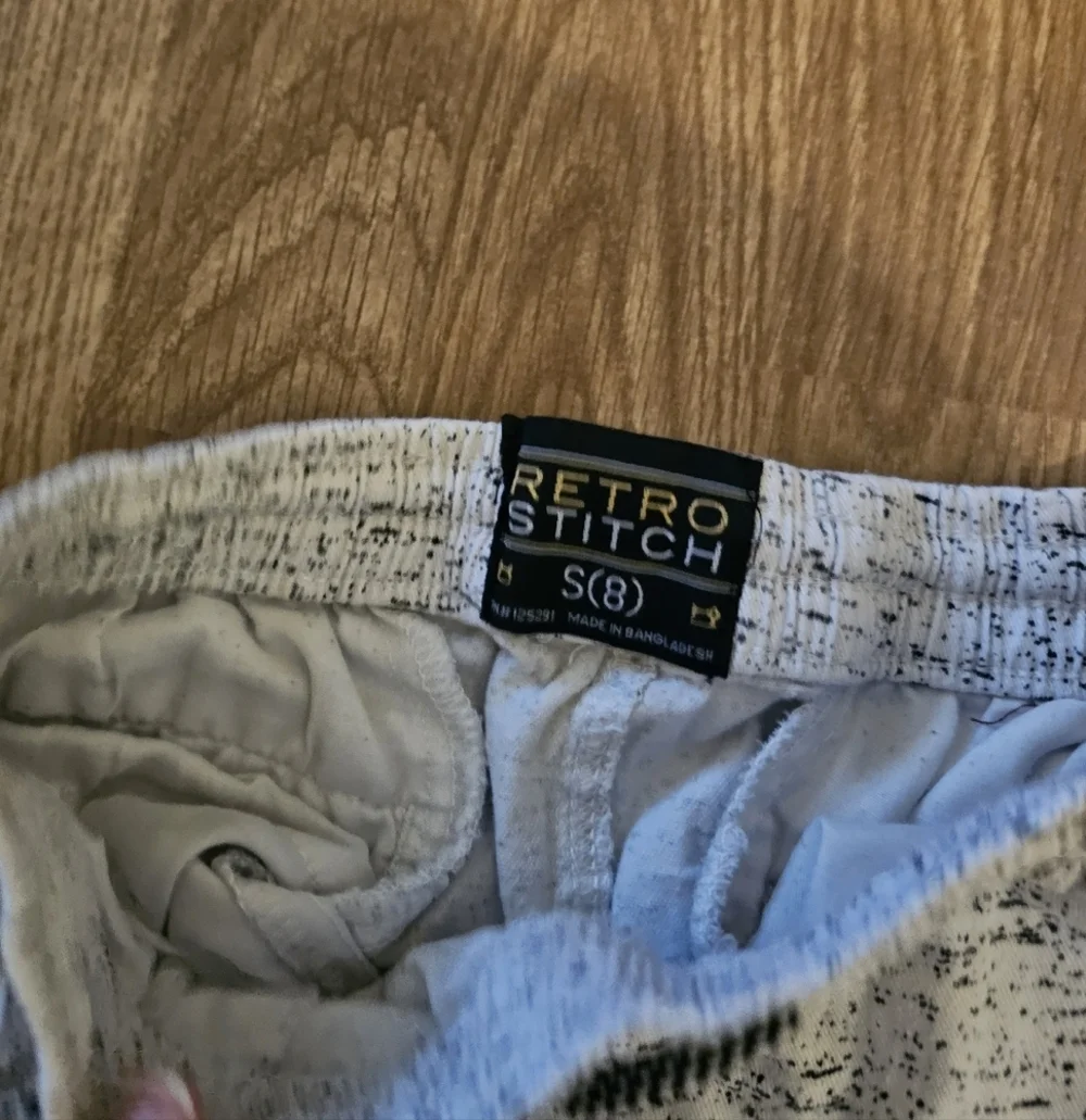 Adidas White and Black Hoodie with Retro Stitch Gray Joggers